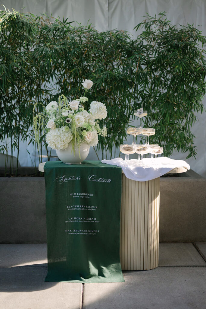 Wedding Oyster Glass Tower at Jupiter Hotel in Portland, OR