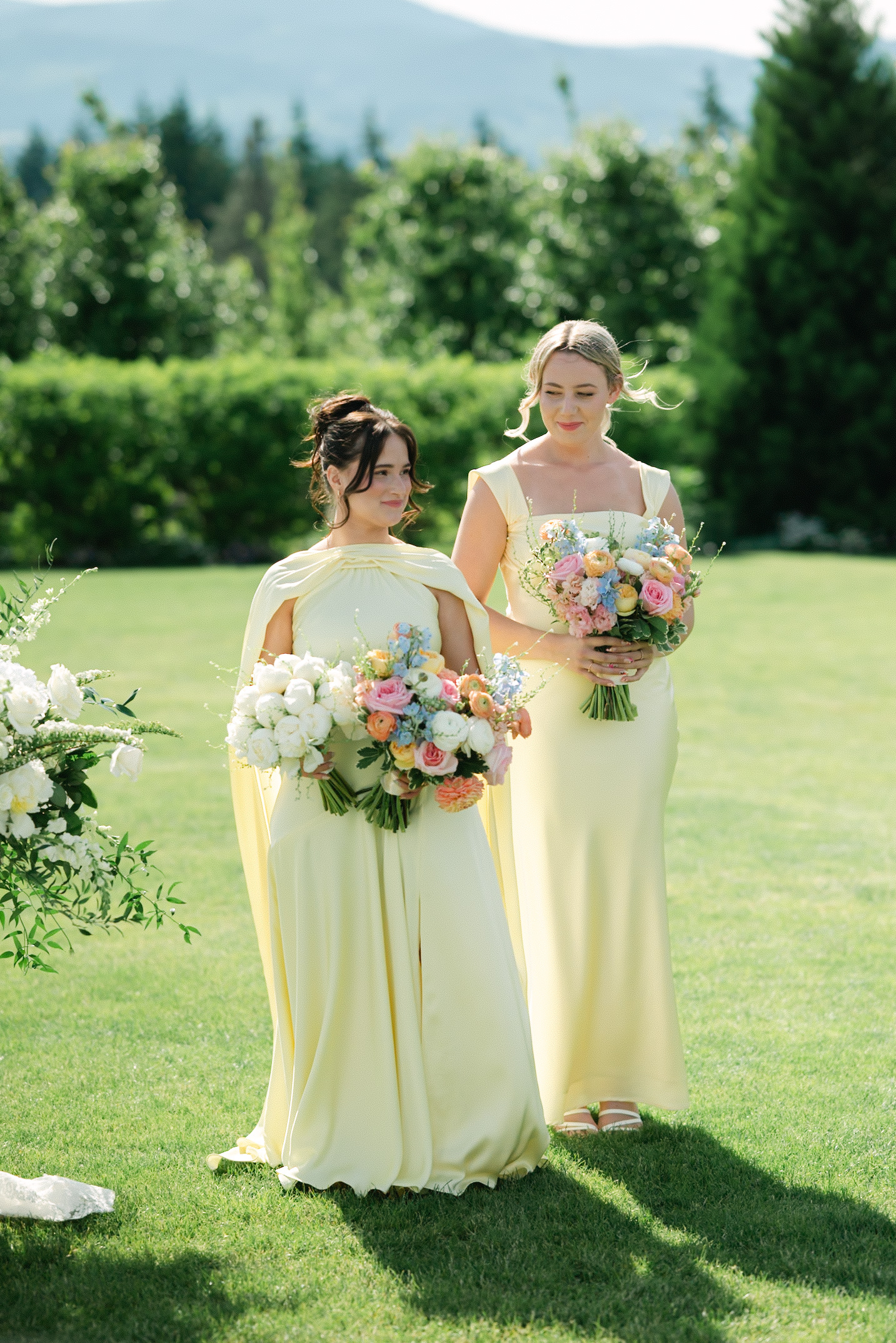 Bridesmaids at Mt. Hood Wedding at The Orchard Venue
