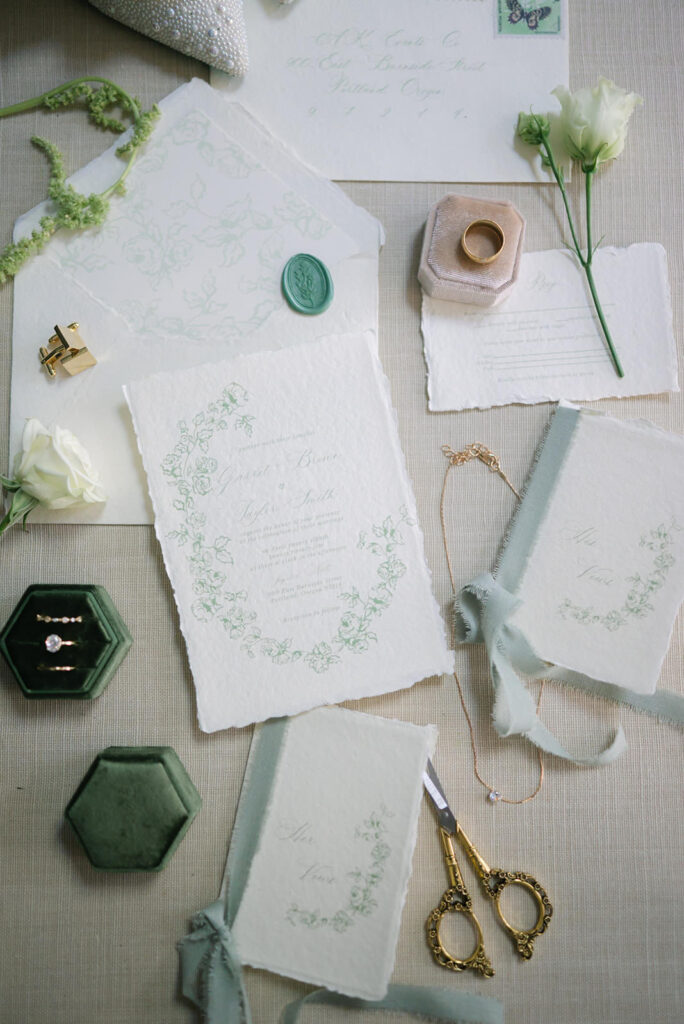 Luxury Wedding Detail Flatlay Photography, Lauren Case