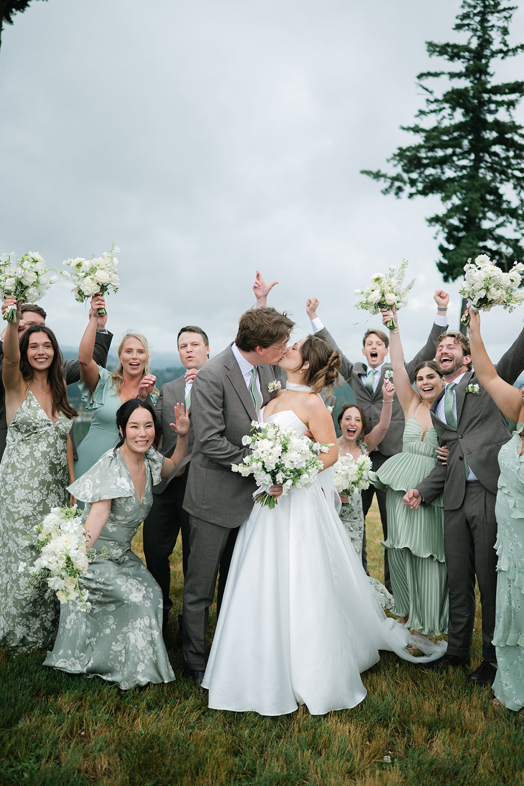 Bridal Party Portraits Portland, OR Luxury Wedding Photography Lauren Case