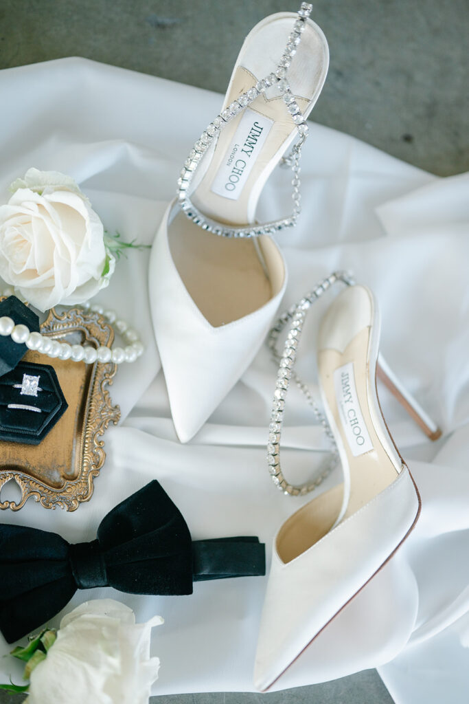 Chic Airport Runway Wedding Editorial Flatlay