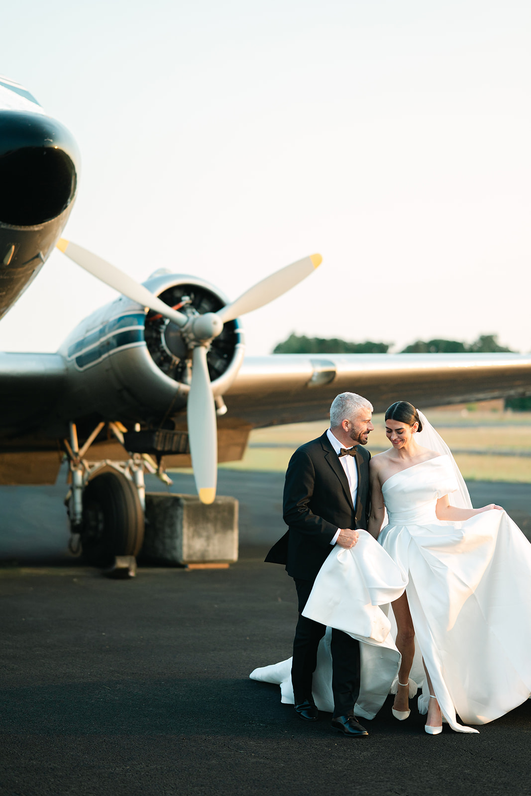 Chic Airport Runway Wedding